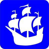 Statek - Szablon do tatuażu brokatowego