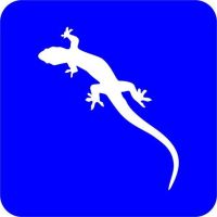 Jaszczurka - Szablon do tatuażu brokatowego