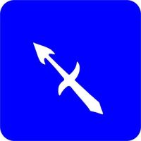 Znak Zodiaku Strzelec - Szablon do tatuażu brokatowego