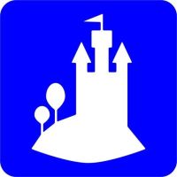 Zamek Disney  - Szablon do tatuażu brokatowego