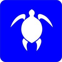 Żółw - Szablon do tatuażu brokatowego