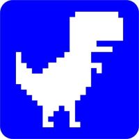 Dinozaur - Szablon do tatuażu brokatowego