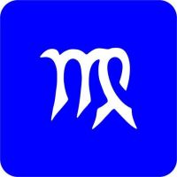 Znak Zodiaku Panna - Szablon do tatuażu brokatowego