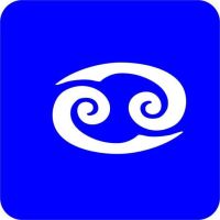 Znak Zodiaku Rak - Szablon do tatuażu brokatowego