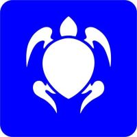 Żółw - Szablon do tatuażu brokatowego