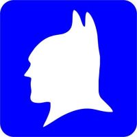 Szablon do tatuażu brokatowego - Batman