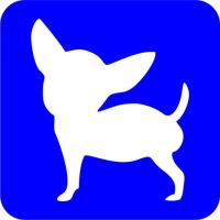 Szablon do tatuażu brokatowego - Chihuahua