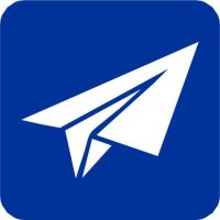 Samolot z papieru - Szablon do tatuażu brokatowego