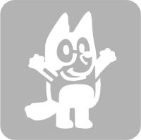 Bajkowy Piesek - Szablon do tatuażu brokatowego