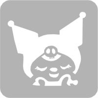 Bajkowa Postać Kuromi- Szablon do tatuażu brokatowego