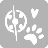 Biedronka i Czarny Kot Bajka- Szablon do tatuażu brokatowego