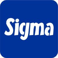 Napis Sigma - Szablon do tatuażu brokatowego