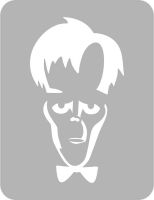 Frankenstein Filmowy - Szablon do tatuażu brokatowego