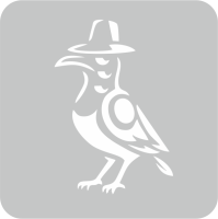 Ptak Huntrix - Szablon do tatuażu brokatowego