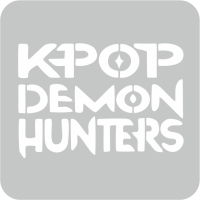 Napis Kpop Demon Hunters - Szablon do tatuażu brokatowego